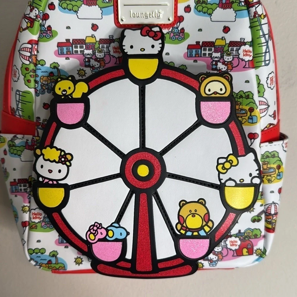 NWT Sanrio Loungefly Hello Kitty and Friends Ferris Wheel Mini Backpack